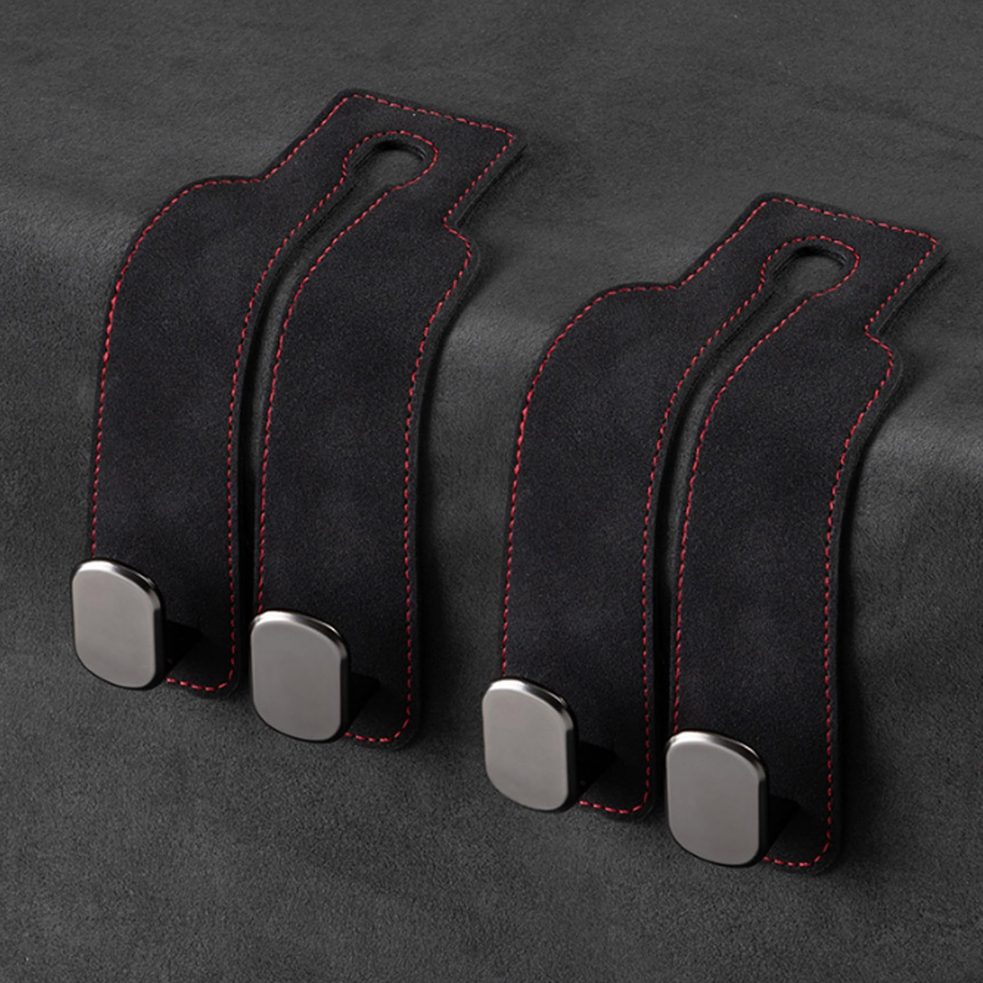Gancho De Almacenamiento Para Respaldo De Asiento De Coche Amelity, Negro, Paquete De 2