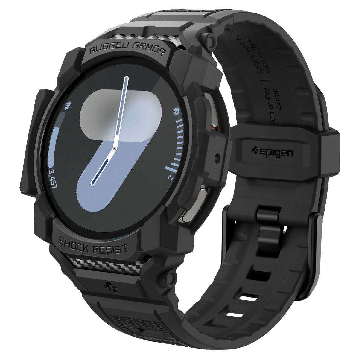 Funda Con Correa Para Samsung Galaxy Watch 7 Spigen Rugged Armor Pro De 44 Mm
