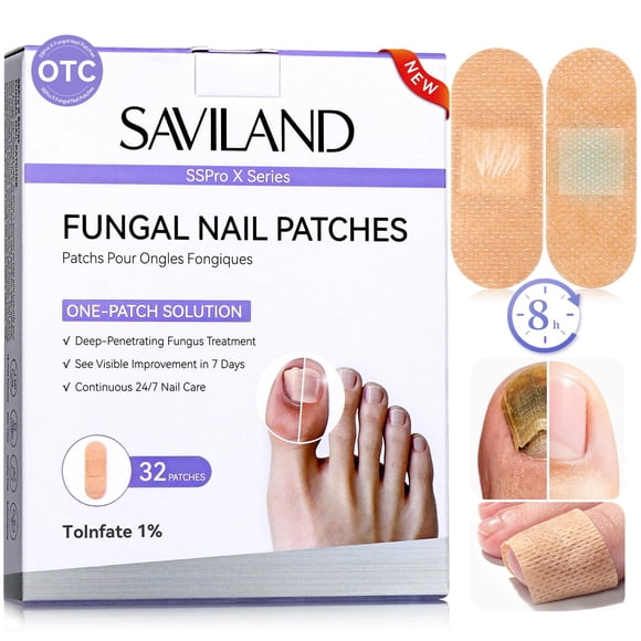 Parche para uñas con hongos SAVILAND 32 piezas 1% tolnaftato