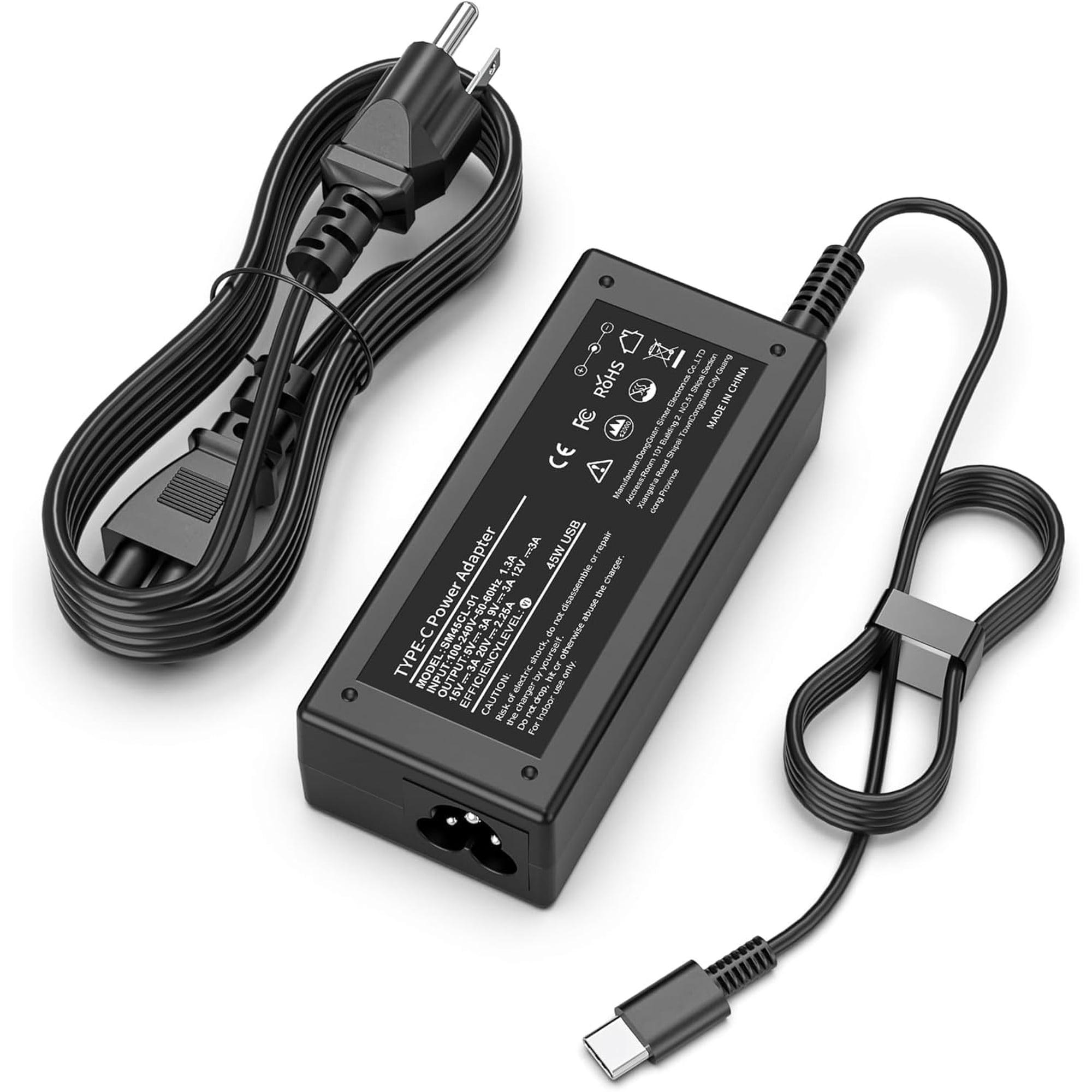 Cargador Sle-tech Universal Usb Tipo C De 45 W Para Portátil Chromebook
