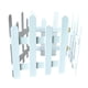 thumbnail image 3 of Valla de madera Valla de madera para jardín, longitud de 120 cm, valla decorativa para bordes de paisaje, valla de estacas para césped, árboles y maci Blanco Alto 35cm, 3 of 5