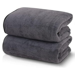 Aura Zeus - Set De 2 Toallas Grande De Baño Toallon 100 X 140 Cm Microfibra Az