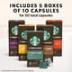 thumbnail image 2 of Paquete variado de café Starbucks, cápsulas Nespresso de 50 unidades, 2 of 7
