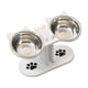thumbnail image 4 of Comederos elevados para gatos con soporte, comedero para cachorros, práctico comedero, comederos para mascotas, comedero para comida y agua, perros pe Blanco, 4 of 5