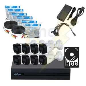 Kit Dahua Xvr 8Ch /Full Color Met/Plas 2Mp