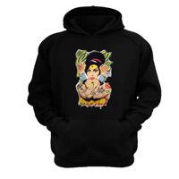 Genérico - Polerón Canguro Amy Winehouse Negro Talla M Unisex