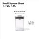 thumbnail image 3 of Contenedor OXO POP de 1 L (paquete de 4) gris, 3 of 9