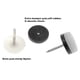 thumbnail image 3 of Protectores deslizantes para muebles ALIMITOPIA, 40 piezas, nailon de 18 mm, blancos, 3 of 7