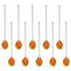 thumbnail image 4 of 10x Cucharillas De Vidrio Apto Para Lavavajillas Cuchara Agitadora Para Remover La Barra De Café Marrón, 4 of 5