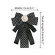 thumbnail image 2 of INSPIRE CHIC Lazos de Mujer Lunares Cinta Decoración de Cuello de Camisa Broche Pin Negro, 2 of 4