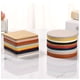 thumbnail image 3 of XmhyTop Juego de 4 Posavasos Rectángulo de Piel Suave con Costura Decorativa, Ideal para Tazas, Mesas de Madera y Decoración Hogar, 3.6 Pulgadas, Rosa, 3 of 4