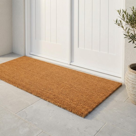 Felpudo FAB HAB 46 cm x 152 cm de fibra de coco natural antideslizante