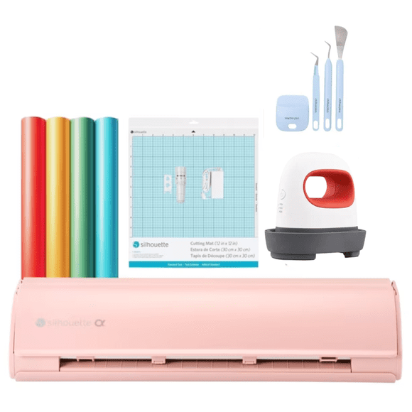 Nuevo Kit inicio Silhouette Cameo 5 Alpha Pink + Plancha Mini