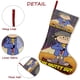 thumbnail image 5 of El Chico Loco Tema: Calcetines de Navidad, fino lino blanco para colgar en escaleras y chimenea, decoración navideña para el hogar, regalo de Navidad. 45cm × 32cm, 5 of 5
