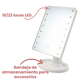 thumbnail image 4 of Espejo Negro Luz Led Para Escritorio Vanity Maquillaje Ajustable, 4 of 8