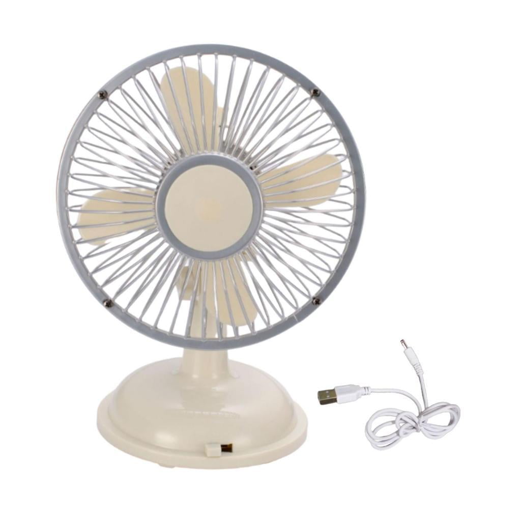 Bothyi - Mini Ventilador De Escritorio Usb Recargable Senderismo Hogar Escritorio Coche Ventilador Portátil Personal Beige