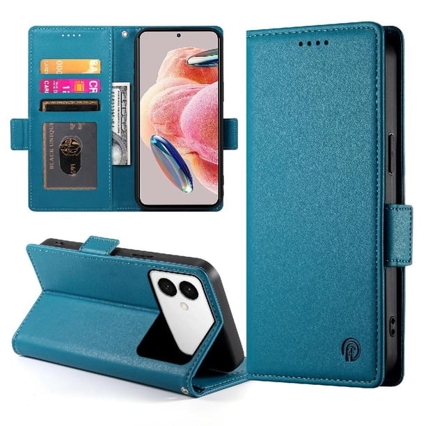 Funda Cartera Magnética con Tarjetas y Soporte para Samsung Galaxy S26 Edge Azul