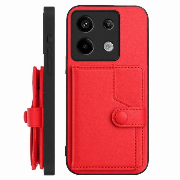 FOXDOCK Funda para Xiaomi Redmi Note 13 pro 5G con Bloqueo RFID - Diseño Elegante con Cierre de Botón