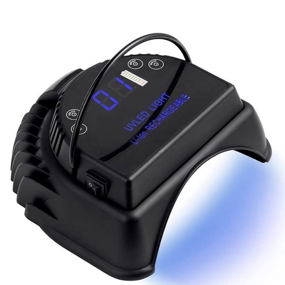 Lámpara LED para uñas MINI LOP 64W recargable e inalámbrica negra