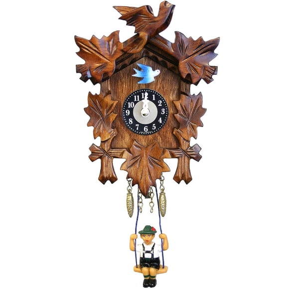 Reloj Alexander Taron Engstler, funciona con pilas, tamaño pequeño, color marrón
