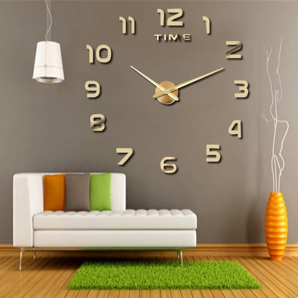 Reloj de Pared THIDARGO 48‑53 cm Números Árabes Dorados