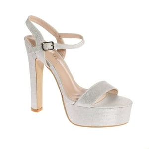 Sandalia Plataforma Plata Andarina