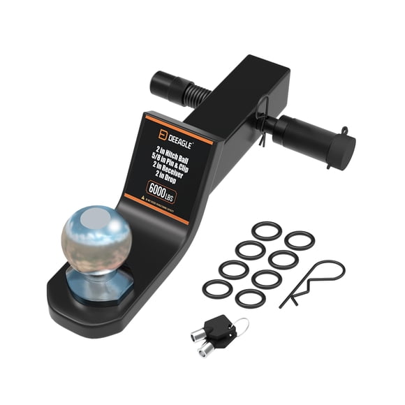 Enganche de bola DEEAGLE 2" (5 cm) 6000 lb (2722 kg) con caída de 2" (5 cm) de acero