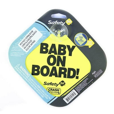 Señaletica Bebé Baby On Board Amarillo 1 Un Safety 1St