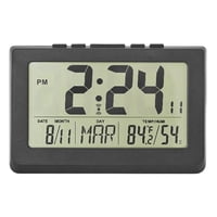 Magideal - Reloj Digital Multifuncional, Hora De La Moda Semana Fecha Lcd Snooze Relojes De Mesa Para Decoraciones De Dormitorio Restaurante , Negro