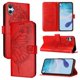 thumbnail image 1 of Funda cartera mariposa para Samsung Galaxy A07 4G con soporte y ranuras para tarjetas Rojo, 1 of 5