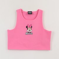 Polera Sin Manga Niña Rosado Minnie Mouse Disney