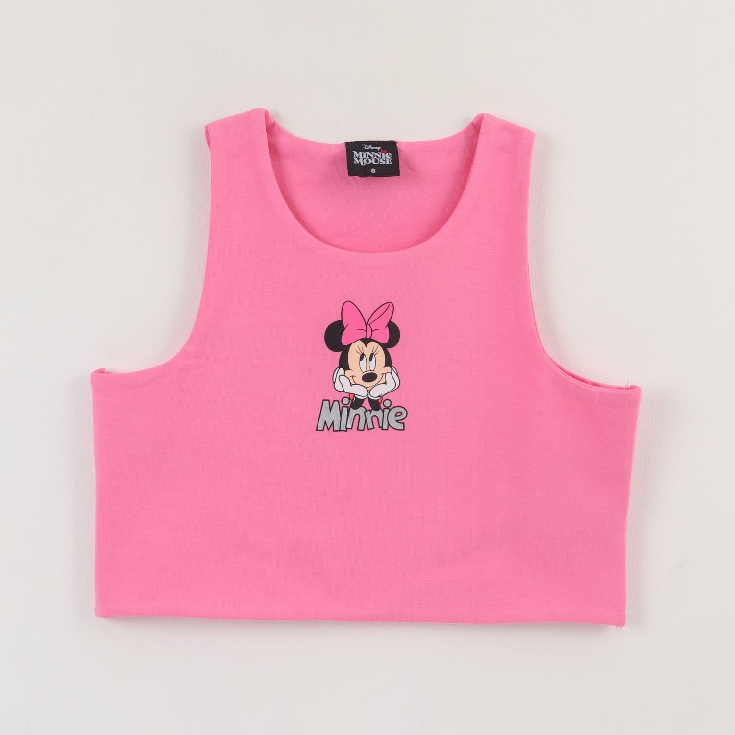 Polera Sin Manga Niña Rosado Minnie Mouse Disney