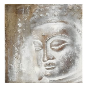 Genérico - Cuadro Decorativo Arte Meditativo Rostro Buda Pared Jhn