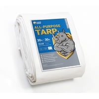 Guard Shield - Protector Tarp Guard De 9 X 9 M, 10 Mm De Grosor, Impermeable, Blanco