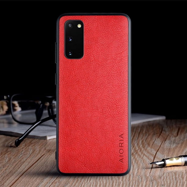 Luxury Vintage Leather Skin Coque Soft Phone Case For Samsung S20 Fe Plus Ultra