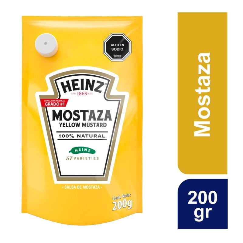 Mostaza Doypack 200 g Heinz