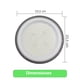 thumbnail image 5 of Campana Led Ufo 100w 10.000lm Ip65 Luz Fría Industrial, 5 of 5