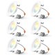 thumbnail image 1 of Amico Luces LED empotrables de 4" 6 unidades, 5CCT, regulables, 1 of 7