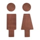 thumbnail image 3 of Señalización de baño para hombres y mujeres, indicador de recordatorio de decoración, señales de baño resistentes, señales de inodoro para Bar, Hotel,, 3 of 5