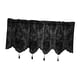thumbnail image 4 of Cortina Con Cenefa Térmica Oscurecedora Con Bolsillo Para Barra Para Habitación Infantil Estilo Granja, Cocina, Color Negro, L, 4 of 5