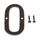 thumbnail image 1 of Hierro Fundido Creativo DIY Puerta Placa Letra Etiqueta Signo Pared Decoración Hogar Decoración O, 1 of 5
