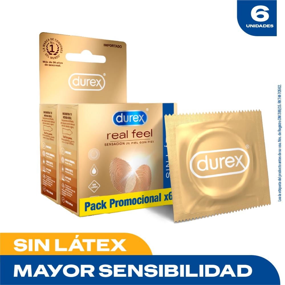 Preservativos Real Feel X6 6 Un Durex