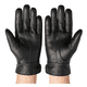 thumbnail image 4 of Guantes De Cuero Con Ajuste De Botón Y Elástico Clásicos Elegantes Para Hombre Invierno, 4 of 6