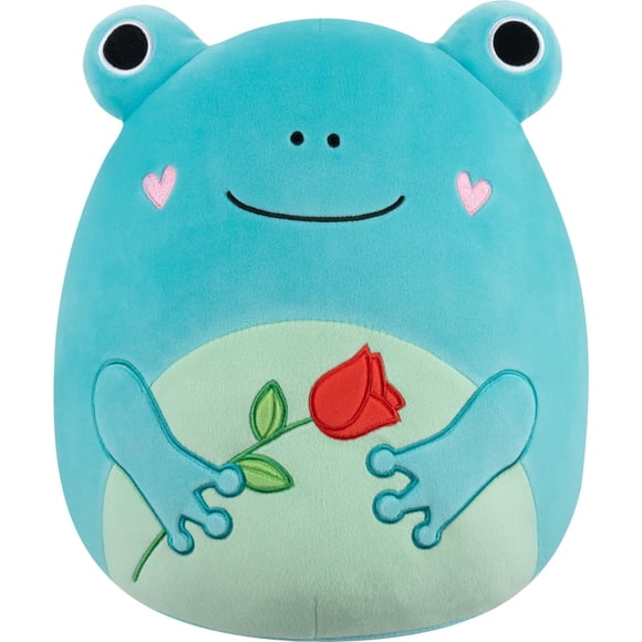 Malvaviscos de peluche originales Ludwig The Teal Frog, 30 cm