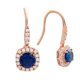thumbnail image 1 of Aretes Elegant Confetti Juliet de oro 18k, CZ, centro verde, 1 of 10