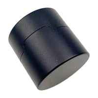 Magideal - Mini Soporte Para Tiza De Taco De Billar, Forma Redonda, Aleación De Aluminio, Estuche De Transporte Fácil De Transportar Negro