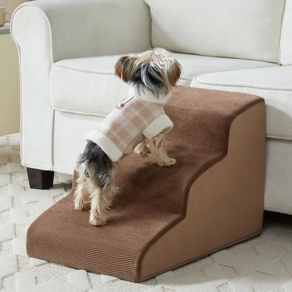 Escalera para Perros LEXTRO de 3 Peldaños de Espuma Antideslizante de 40 cm de Altura
