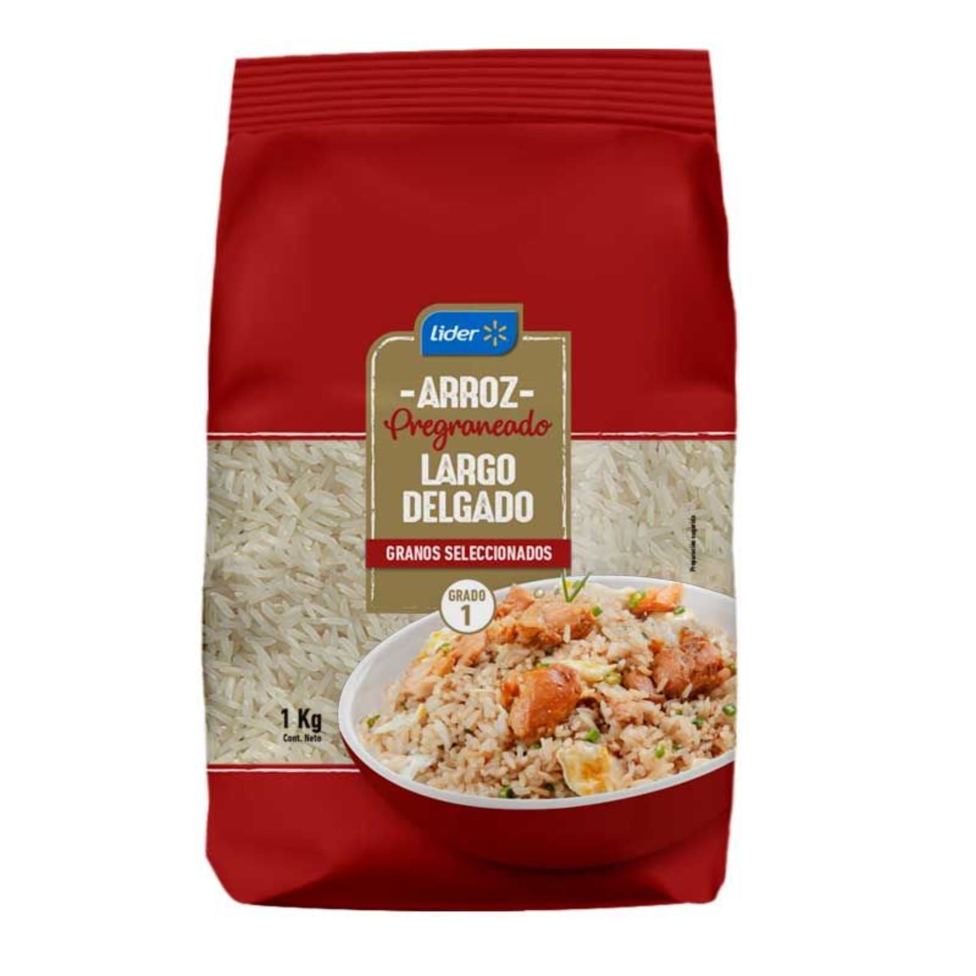 Arroz Grado 1 Grano Largo Pregraneado Bolsa 1 kg Lider