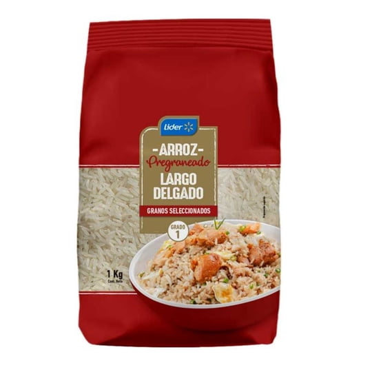 Arroz Grado 1 Grano Largo Pregraneado Bolsa 1 kg Lider