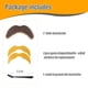 thumbnail image 4 of Bigote Falso Honcloud Marrón Autoadhesivo para Disfraz, 4 of 7